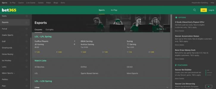 Ny design & layout hos Bet365 Ny design & layout hos Bet365