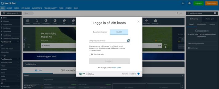 NordicBet Sverige – Odds, bonus & live stream