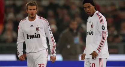 Beckham och Ronaldinho.