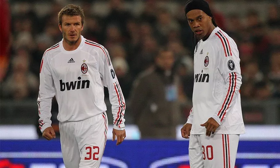 Beckham och Ronaldinho.