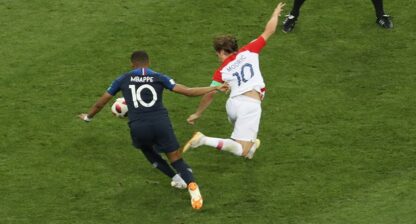 Kylian Mbappé och Luka Modric.