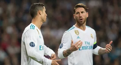 Cristiano Ronaldo och Sergio Ramos.