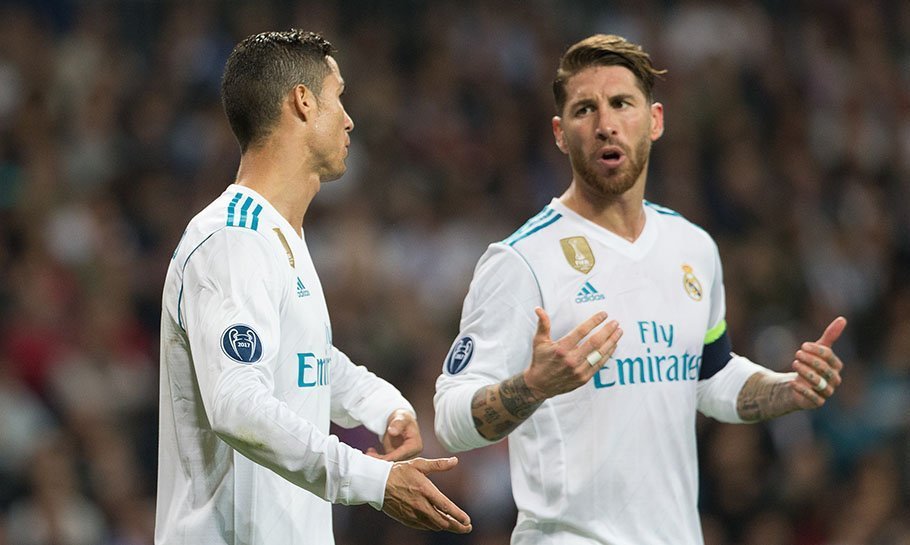 Cristiano Ronaldo och Sergio Ramos.