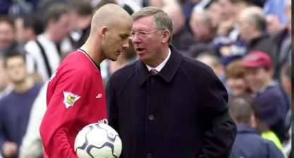 David Beckham och Sir Alex Ferguson.