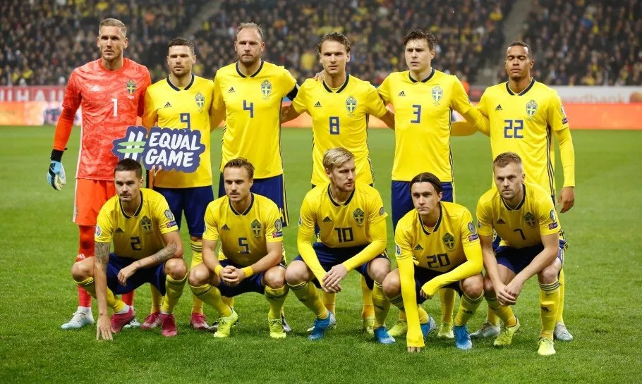 Sveriges startelva mot Rumänien