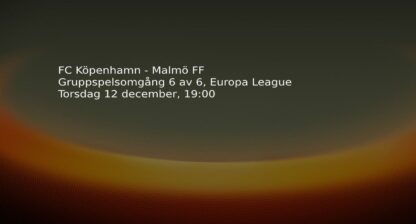 FC Köpenhamn - Malmö FF live stream