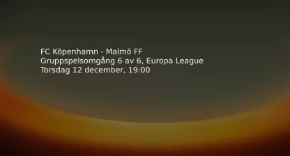 FC Köpenhamn - Malmö FF live stream