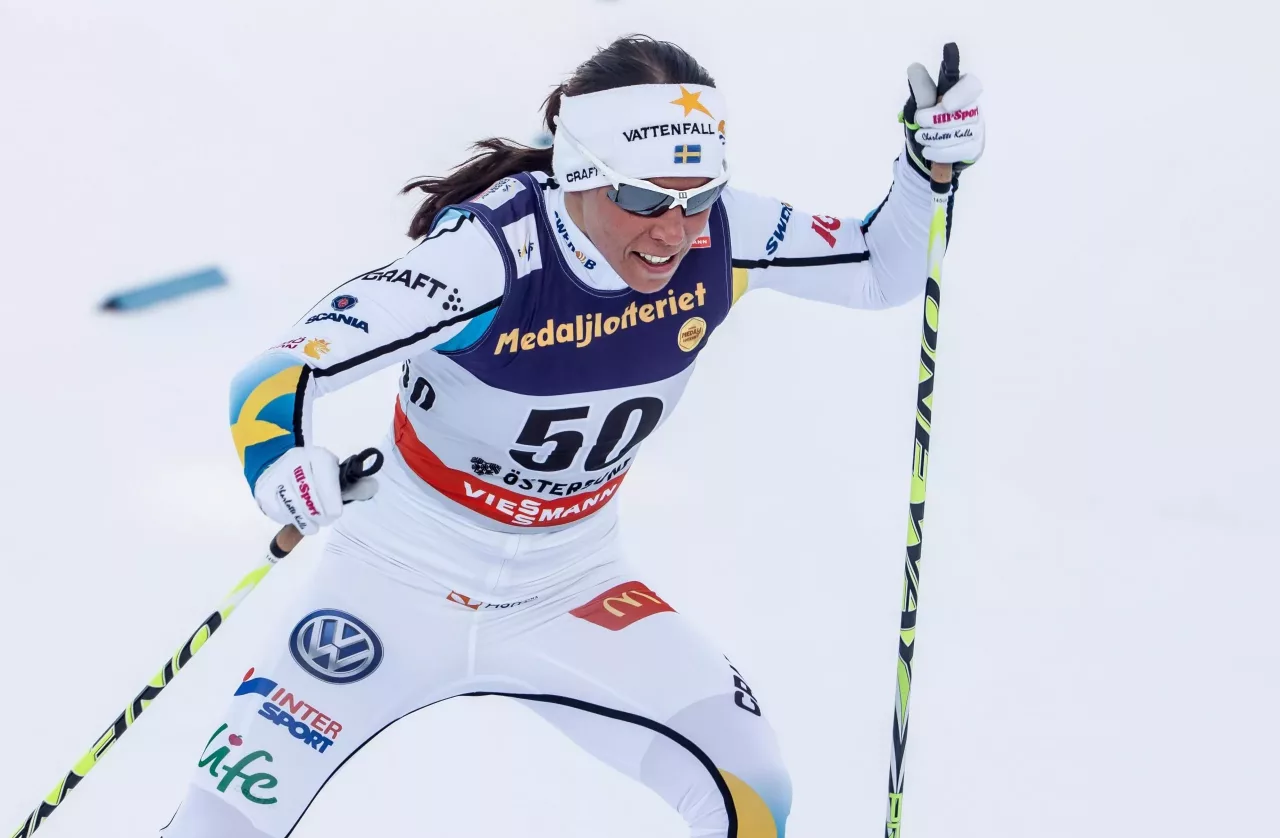 Sveriges damlag inför stafett för i skid-VM