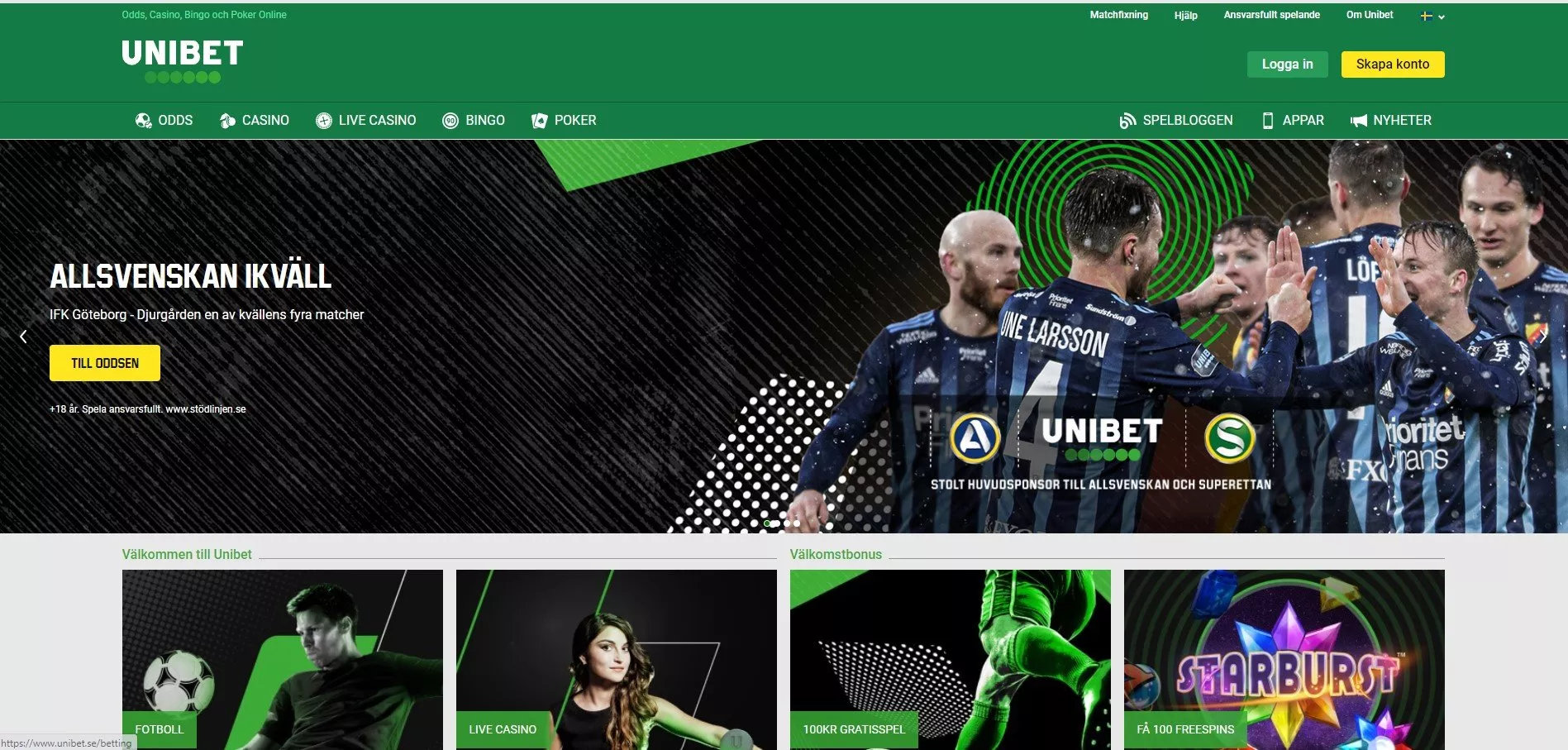 Unibet Sverige – Live streams, bonus & odds!