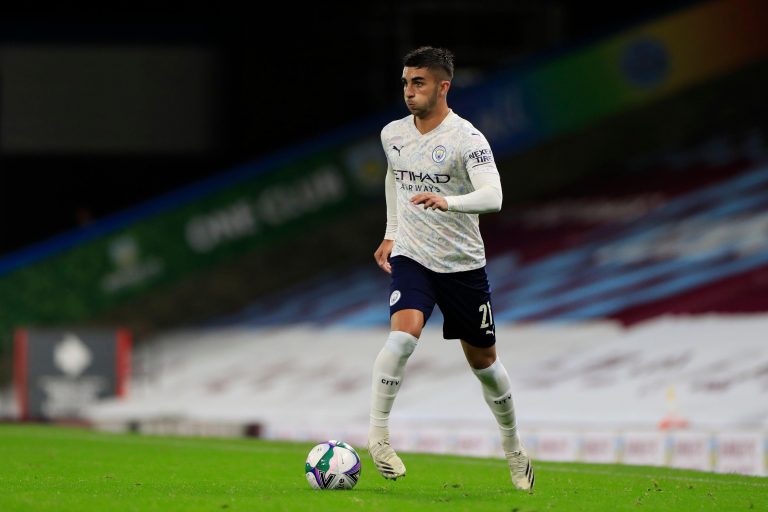 Ferran Torres (21) of Manchester City runs with the ball Ferran Torres (21) of Manchester City runs with the ball