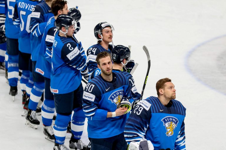 Arena Riga, Riga, Latvia, 22 May 2021, team Finland during World Championship 2021 - Finland vs USA, Ice Hockey - Photo Andrea Re / LM Credit: Live Media Publishing Group/Alamy Live News Arena Riga, Riga, Latvia, 22 May 2021, team Finland during World Championship 2021 - Finland vs USA, Ice Hockey - Photo Andrea Re / LM Credit: Live Media Publishing Group/Alamy Live News