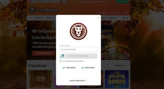 leovegas-logga-in-registrering