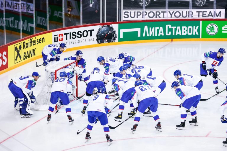 Riga, Olympic Sports Centre, Belarus. 21st May, 2021. vs Slovakia (2021 IIHF Ice Hockey World Championship), Pre game in Covid pandemia. (Switzerland/Croatia OUT) Credit: SPP Sport Press Photo. /Alamy Live News