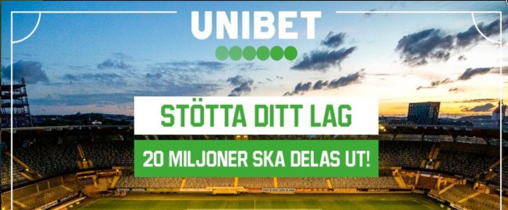 Välj hemmaklubb hos Unibet – Stöd ditt lag i Allsvenskan & Superettan Välj hemmaklubb hos Unibet – Stöd ditt lag i Allsvenskan & Superettan
