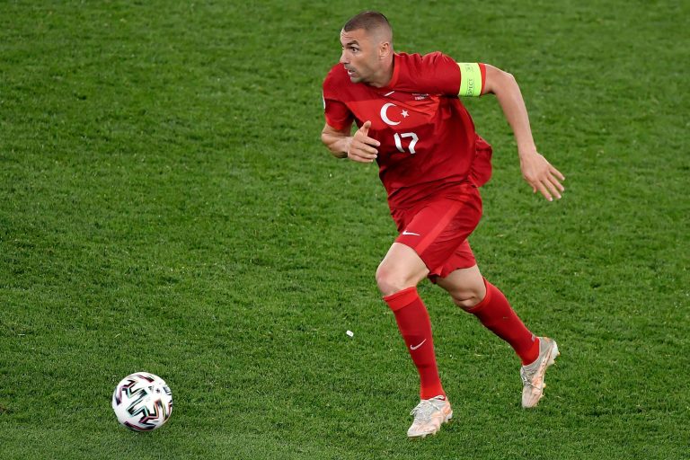Burak Yilmaz of Turkey in action during the Uefa Euro 2020 Group stage - Group A football match between Turkey and Italy at stadio Olimpico in Rome (Italy), June 11th, 2021. Photo Andrea Staccioli / Insidefoto