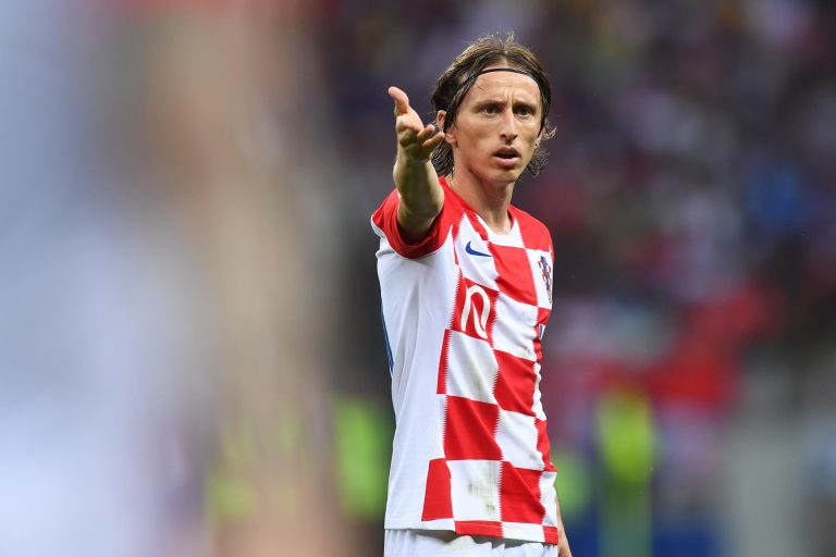 Moscow, Russland. 15th July, 2018. Luka Modric (Croatia). GES/Football/World Championship 2018 Russia, Final: France - Croatia, 15.07.2018 GES/Soccer/Football, Worldcup 2018 Russia, Final: France vs Croatia, Moscow, July 15, 2018 | usage worldwide Credit: Moscow, Russland. 15th July, 2018. Luka Modric (Croatia). GES/Football/World Championship 2018 Russia, Final: France - Croatia, 15.07.2018 GES/Soccer/Football, Worldcup 2018 Russia, Final: France vs Croatia, Moscow, July 15, 2018 | usage worldwide Credit: