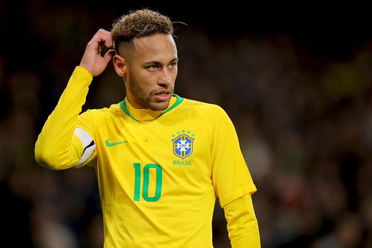 London, UK. 16th November 2018. Neymar of Brazil - Brazil v Uruguay, International Friendly, Emirates Stadium, London (Holloway) - 16th November 2018 Credit: Richard Calver/Alamy Live News