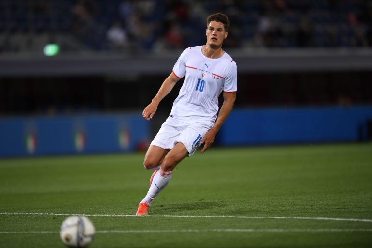 Bologna, Italy. 04th June, 2021. Patrik Schick (Czech Republic) during the Uefa "European Championship 2020" match between Italy 4-0 Czech Republic at Renato Dall Ara Stadium on June 4, 2021 in Bologna, Italy. Credit: Maurizio Borsari/AFLO/Alamy Live News Bologna, Italy. 04th June, 2021. Patrik Schick (Czech Republic) during the Uefa "European Championship 2020" match between Italy 4-0 Czech Republic at Renato Dall Ara Stadium on June 4, 2021 in Bologna, Italy. Credit: Maurizio Borsari/AFLO/Alamy Live News