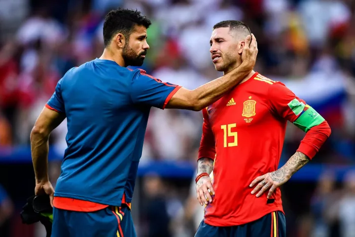 Diego Costa och Sergio Ramos