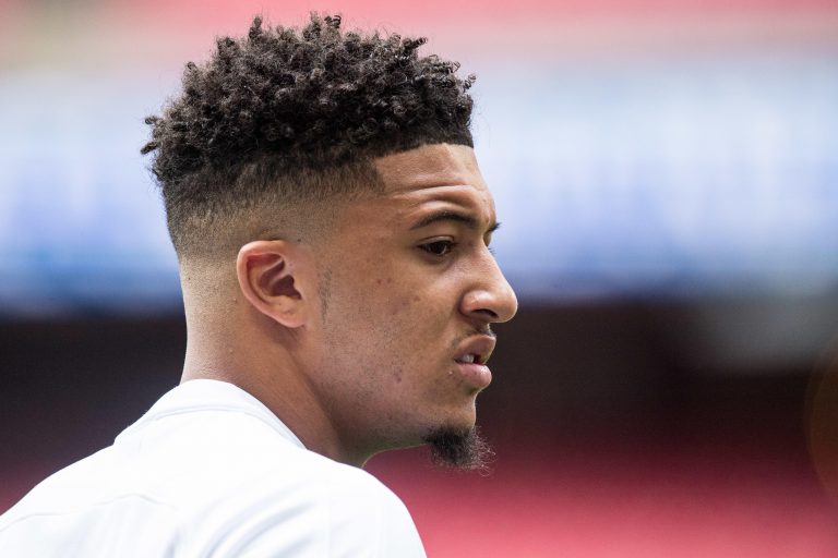 LONDON, ENGLAND - SEPTEMBER 07: Jadon Sancho of England looks on during the UEFA Euro 2020 qualifier match between England and Bulgaria at Wembley Stadium on September 7, 2019 in London, England. (Photo by Sebastian Frej/MB Media) LONDON, ENGLAND - SEPTEMBER 07: Jadon Sancho of England looks on during the UEFA Euro 2020 qualifier match between England and Bulgaria at Wembley Stadium on September 7, 2019 in London, England. (Photo by Sebastian Frej/MB Media)