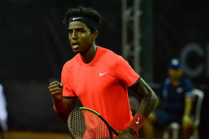 Rio De Janeiro, Brazil. 19th Feb, 2019. Elias Ymer (SWE) during Rio Open 2019 (ATP 500) held at the Jockey Club Brasileiro, on Tuesday (19) in Rio de Janeiro, RJ. Credit: Celso Pupo/FotoArena/Alamy Live News Elias Ymer vidare i Båstad efter en svängig långkörare