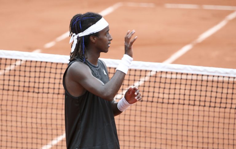 Mikael Ymer of Sweden celebrates his second round victory during day 5 of the French Open 2021, Grand Slam tennis tournament on June 3, 2021 at Roland-Garros stadium in Paris, France - Photo Jean Catuffe / DPPI / LiveMedia