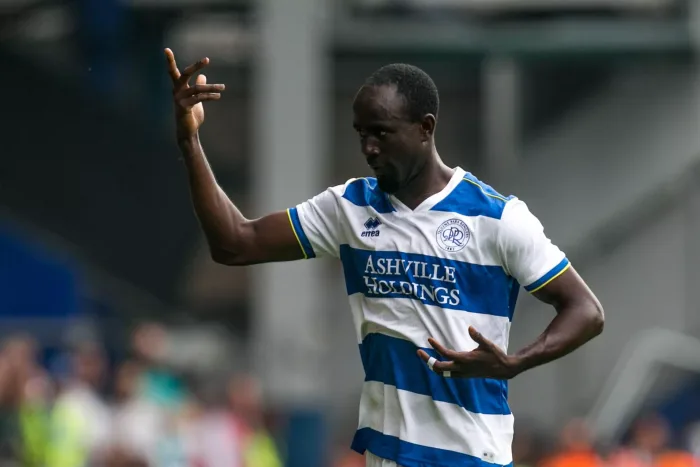 LONDON, UK. JULY 24TH Albert Adomah of Queens Park Ranger gestures during the Pre-season Friendly match between Queens Park Rangers and Manchester United at the Kiyan Prince Foundation Stadium., London on Saturday 24th July 2021. (Credit: Federico Marane Leyton Orient – QPR, 11/8: Speltips & stream