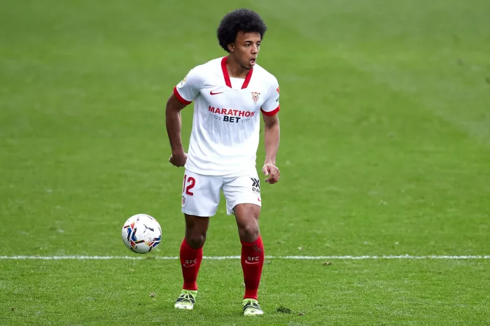 Eibar, Spain. 30 January, 2021. Jules Kounde of Sevilla FC in action during the La Liga match between SD Eibar and Sevilla FC played at Ipurua stadium. Credit: Ion Alcoba/Capturasport/Alamy Live News Getafe – Sevilla, 23/8: Speltips & stream