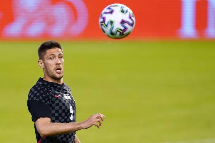 06-06-2021: Voetbal: Belgie v Kroatie: BrusselBRUSSEL, BELGIUM - JUNE 6: Andrej Kramaric of Croatia during the International Friendly match between B Ryssland – Kroatien, 1/9: Speltips & stream