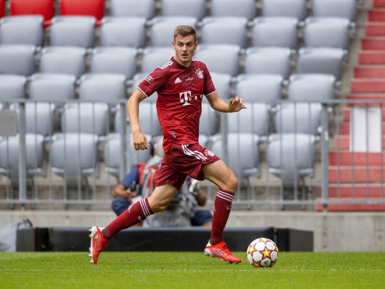 Josip STANISIC (M). Soccer, FC Bayern Munich (M) - Ajax Amsterdam (AMS) 2: 2, preparatory game for the 2021-2022 season, on July 24th, 2021 in Muenchen, ALLIANZARENA, Germany. ¬
