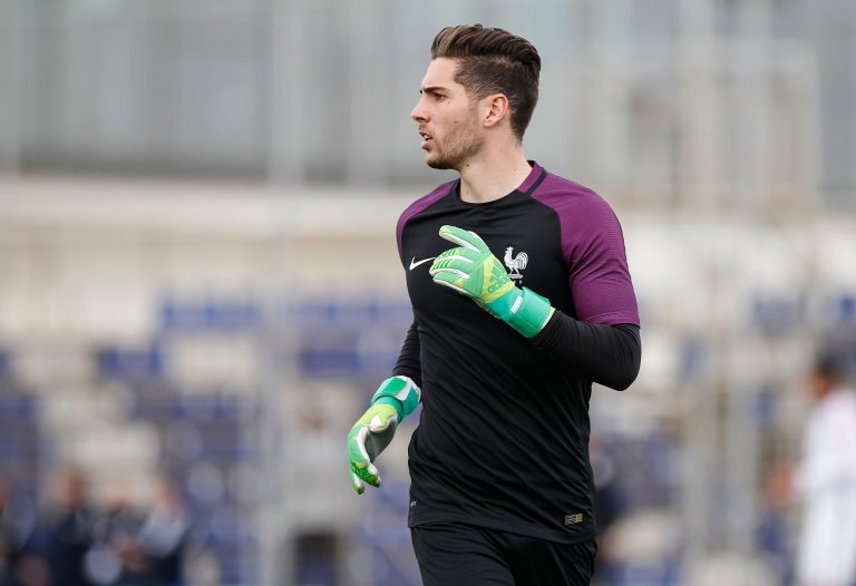 San Pedro del Pinatar, Spain. 23rd March, 2018. Friendly football match between France vs USA U20 at Pinatar Arena Football Center, Luca Zidane. © ABEL F. ROS/Alamy Live News San Pedro del Pinatar, Spain. 23rd March, 2018. Friendly football match between France vs USA U20 at Pinatar Arena Football Center, Luca Zidane. © ABEL F. ROS/Alamy Live News