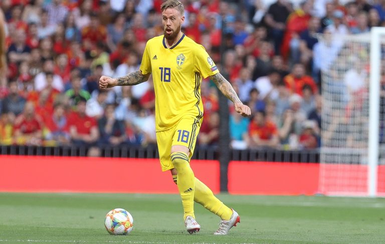 Pontus Jansson in Sweden during the UEFA Euro 2020 Qualifying Group F football match between Spain and Sweden on June 10, 2019 at Santiago Bernabeu stadium in Madrid, Spain - Photo Laurent Lairys / DPPI