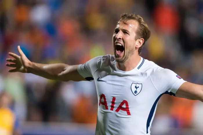 Nicosia, Cyprus - Semptember 26, 2017: The player of Tottenham Harry Kane celebrate during the UEFA Champions League game between APOEL VS Tottenham H Tottenham - Manchester City stream speltips