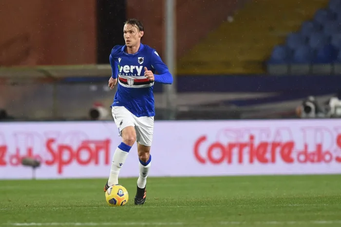January 30, 2021, Genova, Italy: Genova, Italy, Luigi Ferraris stadium, January 30, 2021, ALBIN EKDAL (Sampdoria) during UC Sampdoria vs Juventus FC - Italian football Serie A match (Credit Image: © Danilo Vigo/LPS via ZUMA Wire) Juventus – Sampdoria, 26/9: Speltips & stream