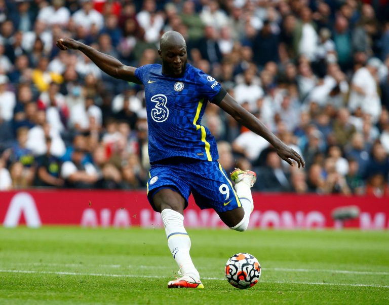 London, UK. 19th Sep, 2021. London, England - August 19:Chelsea's Romelu Lukaku during Premier League between Tottenham Hotspur and Chelsea at Tottenham Hotspur stadium, London, England on 19h August 2021 Credit: Action Foto Sport/Alamy Live News London, UK. 19th Sep, 2021. London, England - August 19:Chelsea's Romelu Lukaku during Premier League between Tottenham Hotspur and Chelsea at Tottenham Hotspur stadium, London, England on 19h August 2021 Credit: Action Foto Sport/Alamy Live News