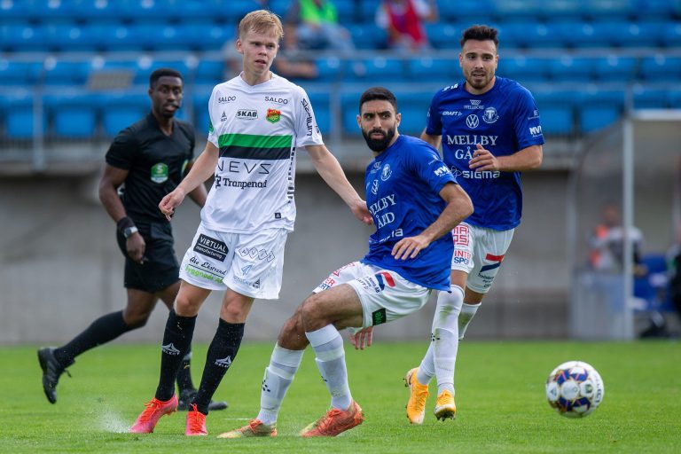 Trelleborg, Sweden. 15th Aug, 2021. Mouhammed Ali Dhaini (20 Trelleborg )during the game in the Swedish League OBOS Superettan between Trelleborg and Gais at Vangavallen Arena in Trelleborg, Sweden. Credit: SPP Sport Press Photo. /Alamy Live News
