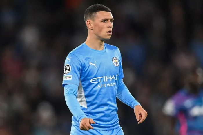 Phil Foden #47 of Manchester City during the game in, on 9/15/2021. (Photo by Craig Thomas/News Images/Sipa USA) Credit: Sipa USA/Alamy Live News Man City Burnley speltips stream
