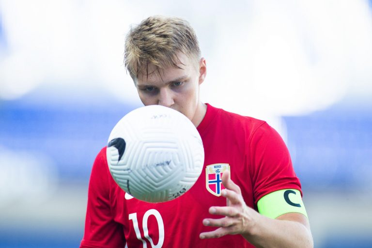 Martin Odegaard of Norway during the international friendly football match between Norway and Greece on June 6, 2021 at La Rosaleda Stadium in Malaga, Spain - Photo Joaquin Corchero / Spain DPPI / DPPI / LiveMedia