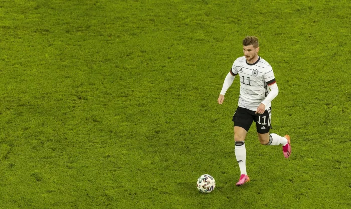 Timo Werner (Deutschland)Deutschland - LettlandDusseldorf, 07.06.2021, Fussball, Saison 2020/21Foto: Moritz MullerCopyright (nur fur journalisti Tyskland – Rumänien, 8/10: Speltips & stream