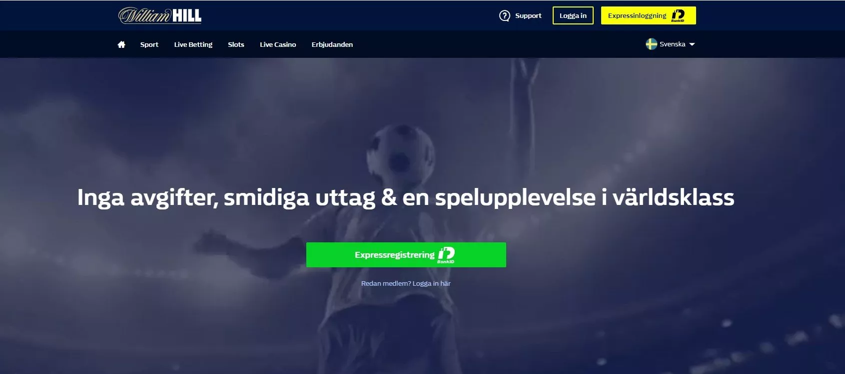 William Hill Sverige – Odds, bonus & logga in