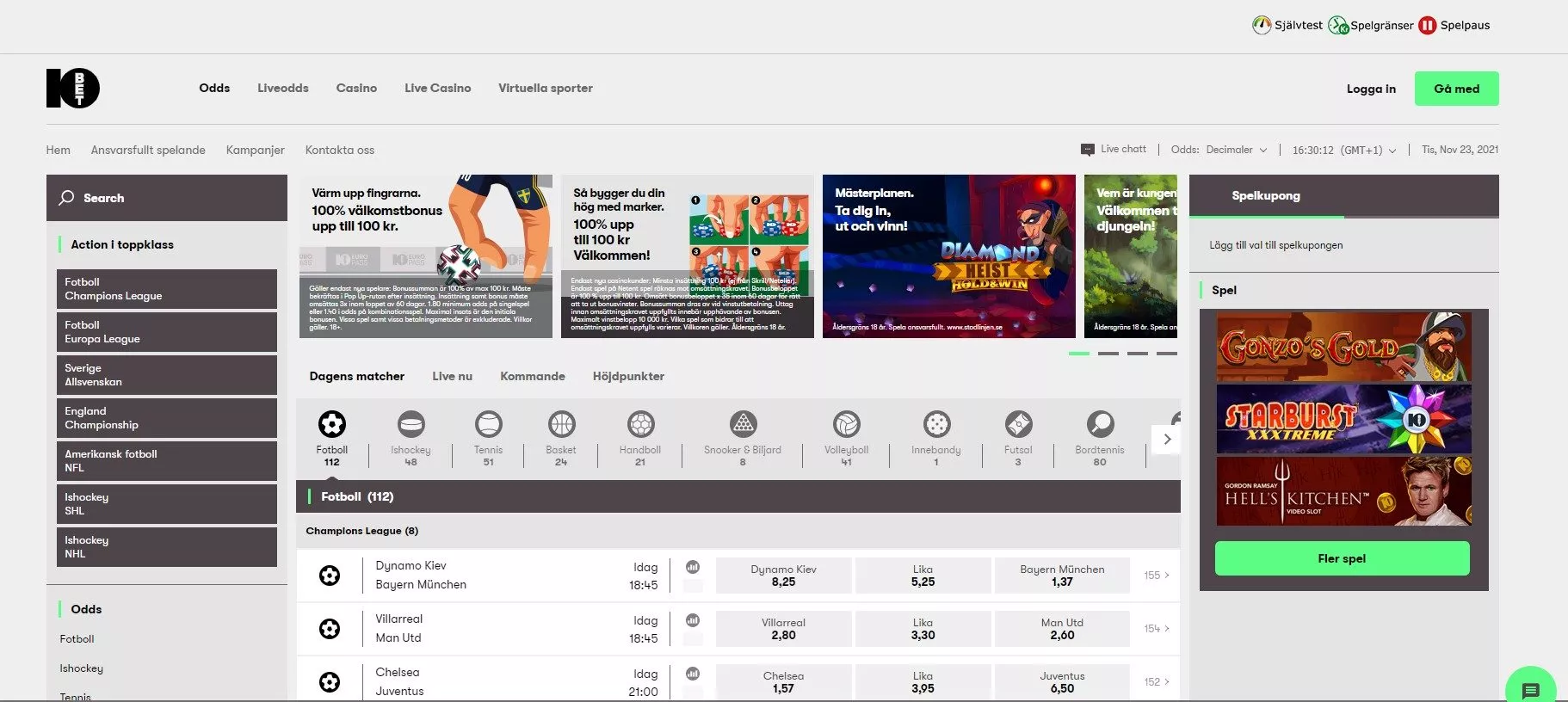 10Bet Sverige – Odds, bonus & recension