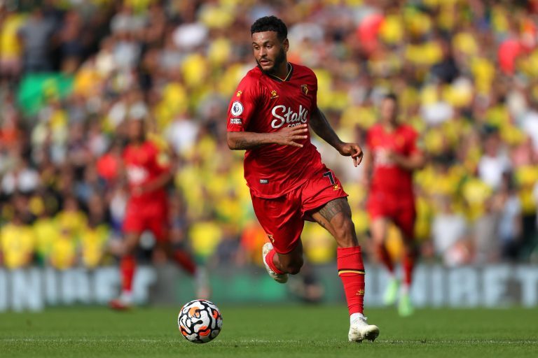 Joshua King of Watford - Norwich City v Watford, Premier League, Carrow Road, Norwich, UK - 18th September 2021Editorial Use Only - DataCo restrictions apply