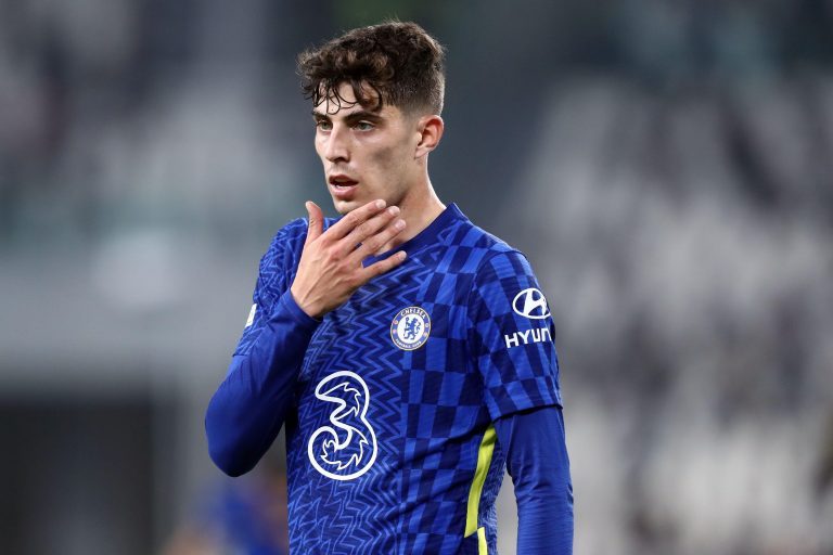 Kai Havertz of Chelsea Fc looks on during the Uefa Champions League Group H match between Juventus Fc and Chelsea Fc Kai Havertz of Chelsea Fc looks on during the Uefa Champions League Group H match between Juventus Fc and Chelsea Fc