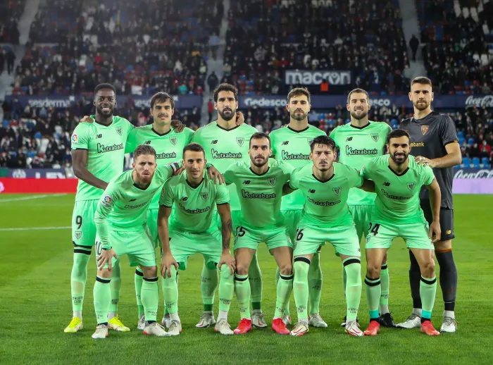 Team of Athletic Club during the Spanish championship Liga football match between Levante UD and Athletic club Bilbao on November 19, 2021 at the Ciutat de Valencia Stadium in Valencia, Spain - Photo: Ivan Terron/DPPI/LiveMedia Atletico Madrid – Athletic Bilbao, 13/1: Speltips & stream