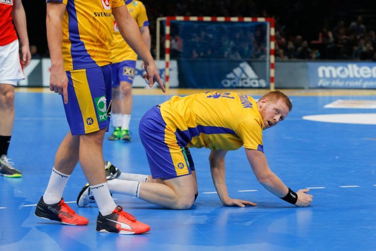 Jim Gottfridsson Sverige mot Norge i handbolls EM Jim Gottfridsson Sverige mot Norge i handbolls EM