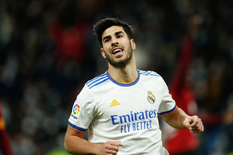 Madrid, Spain. 08th Jan, 2022. Marco Asensio of Real Madrid during the Spanish championship La liga football match between Real Madrid and Valencia CF on January 8, 2022 at Santiago Bernabeu stadium in Madrid, Spain - Photo: Oscar Barroso/DPPI/LiveMedia C Madrid, Spain. 08th Jan, 2022. Marco Asensio of Real Madrid during the Spanish championship La liga football match between Real Madrid and Valencia CF on January 8, 2022 at Santiago Bernabeu stadium in Madrid, Spain - Photo: Oscar Barroso/DPPI/LiveMedia C