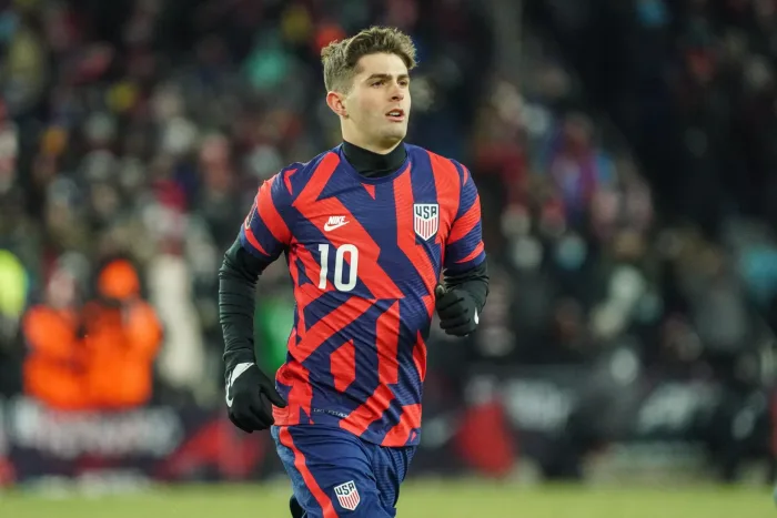 St. Paul, Minnesota, USA, February 2, 2022, USA forward Christian Pulisic #10 during the 2022 World Cup Qualifier at Allianz Field. (Photo Credit: Marty Jean-Louis)