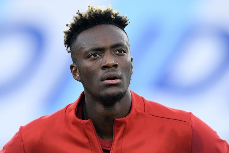 Stadio Olimpico, Rome, Italy. 26th Sep, 2021. Italian Serie A football, SS Lazio versus AS Roma; Tammy Abraham of AS Roma Credit: Action Plus Sports/Alamy Live News Stadio Olimpico, Rome, Italy. 26th Sep, 2021. Italian Serie A football, SS Lazio versus AS Roma; Tammy Abraham of AS Roma Credit: Action Plus Sports/Alamy Live News