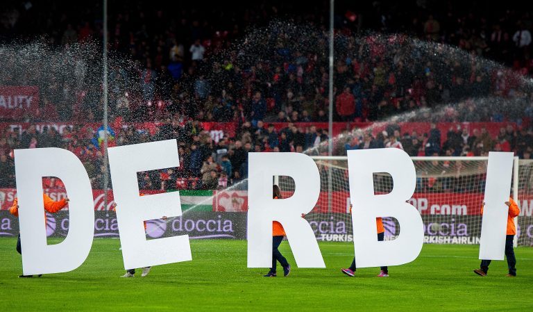 Seville, Spain. 06th Jan, 2018. Before the Spanish LaLiga soccer match between Sevilla FC and Real Betis, played at Ramon Sanchez Pizjuan Stadium, in Sevilla, Spain, on Saturday, January 6, 2018. Credit: Gtres Informacion mas Comuniacion on line, S.L./Ala Seville, Spain. 06th Jan, 2018. Before the Spanish LaLiga soccer match between Sevilla FC and Real Betis, played at Ramon Sanchez Pizjuan Stadium, in Sevilla, Spain, on Saturday, January 6, 2018. Credit: Gtres Informacion mas Comuniacion on line, S.L./Ala