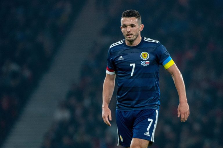 John McGinn of Scotland during the International Friendly Match between Scotland and Poland at Hampden Park in Glasgow, Scotland on March 24, 2022 (Photo by Andrew Surma/ Credit: Sipa USA/Alamy Live News John McGinn of Scotland during the International Friendly Match between Scotland and Poland at Hampden Park in Glasgow, Scotland on March 24, 2022 (Photo by Andrew Surma/ Credit: Sipa USA/Alamy Live News